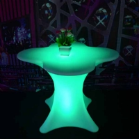 DMX Light Controller Flower-shaped Restaurant Table Plastic Dinning Table KFT-7871